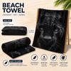 Toalla de Playa Pantera Negra Impresión Plana Toallas de Baño de Animales Salvajes para Adultos Manta Grande de Microfibra para Piscina Decoración de Viaje al Aire Libre