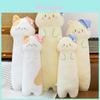 Plush Star Cat Long Animal Pillow With Sleepcap Design For Girls Sleep Relaxation Bedside Support