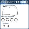 INFINAUTO Valve Cover Gasket Cylinder Head Valve Seal Gasket Spark Plug Gasket Number 11127582400