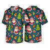 Men's Christmas Themed Holiday Caregiver Uniform for Work in Hospitals and Clinics