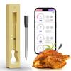 Smart Wireless Meat Thermometer with Ultra-Thin Probe,Bluetooth Food Thermometer,Digital Food Thermometer for Remote Monitoring of BBQ Grill, Oven,