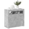 Vidaxl Cabinet With LED Lighting, Concrete Gray, 80 X 35 X 75 Cm