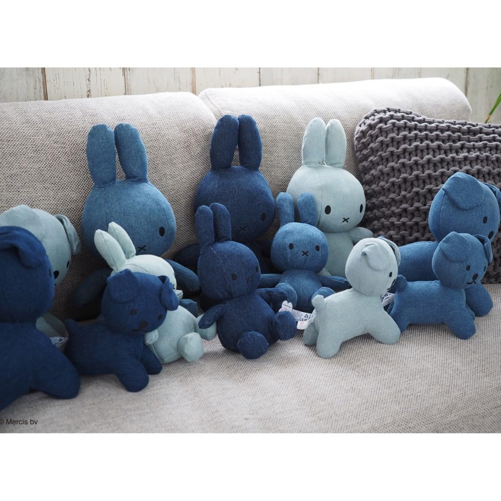 Bon Ton Toys Miffy Denim Plush Toy 23cm Raw Gift