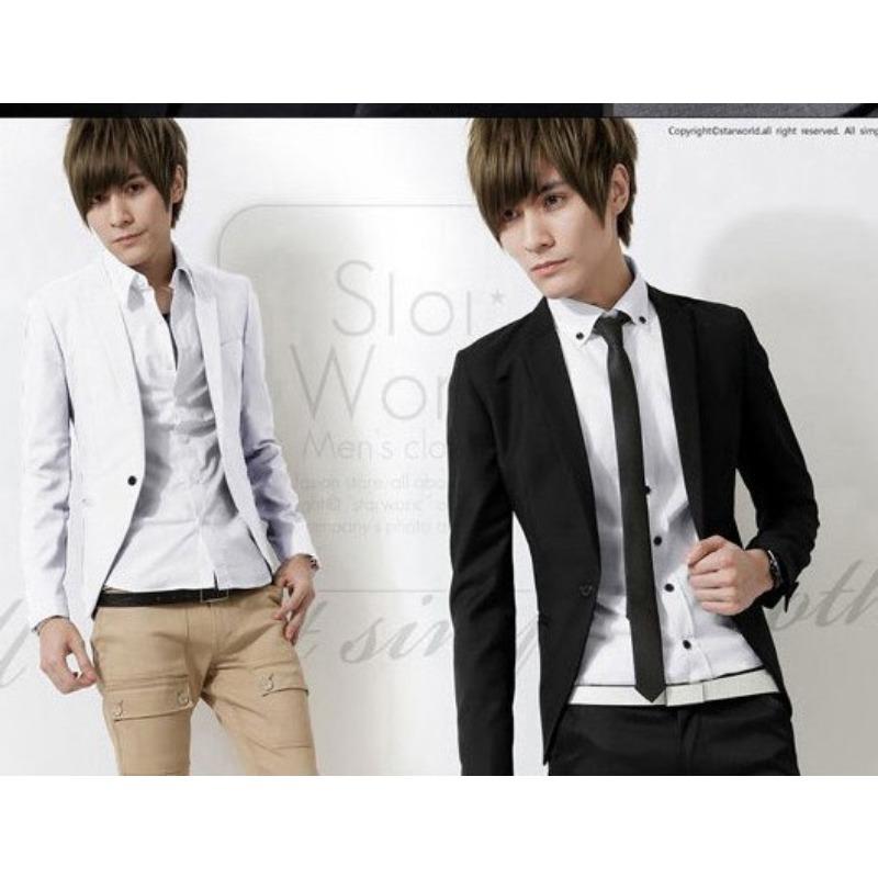 Ny Herre Casual Liten Dress Koreansk Versjon Mote Herre Blazer