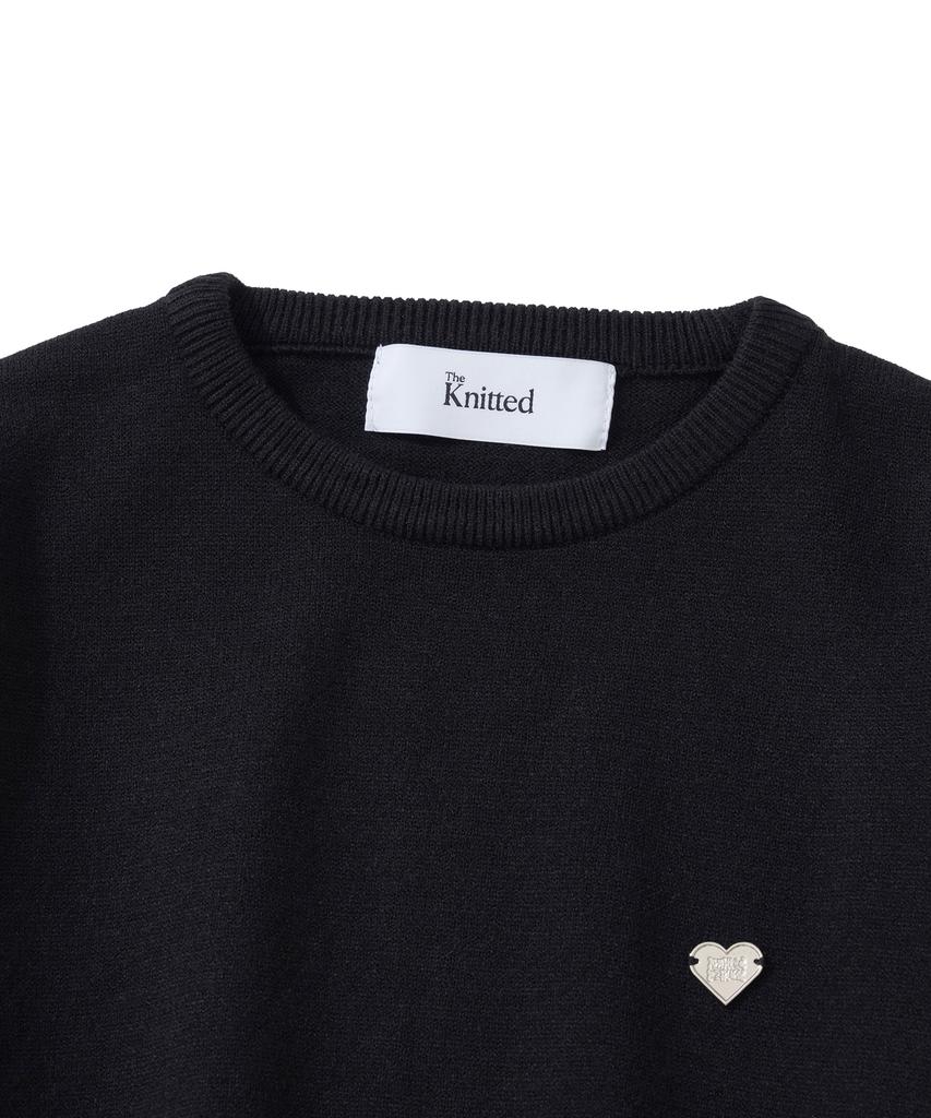 KNITTED (W) Basic Essential Washable Round Knit Black