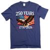 250 Years US Independence Day T-shirt 4th of July 1776-2026 Patriotic Tee