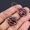 Garnet Jewelry, 999 Copper Wire Wrapped Earrings, Handmade Gemstone Jewelry Earrings For Memorial Day