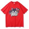 Blue Anime Archive T-shirt Sugar Rush Fun Women's Clothing Unisex Street Clothing Manga Role Playing Dress Pattern T-shirt