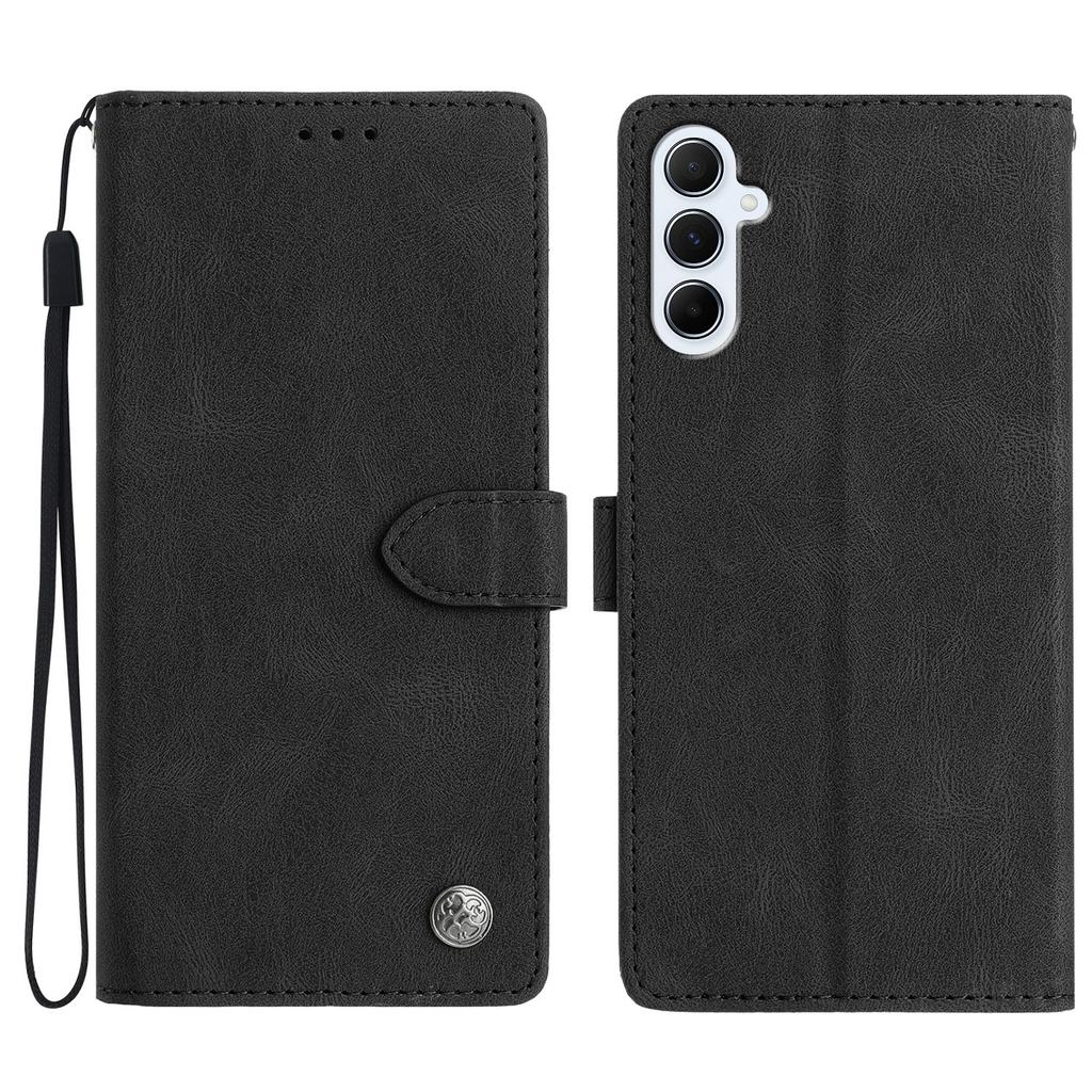 For Samsung Galaxy A56 5G Leather Case Solid Color Phone Wallet Cover