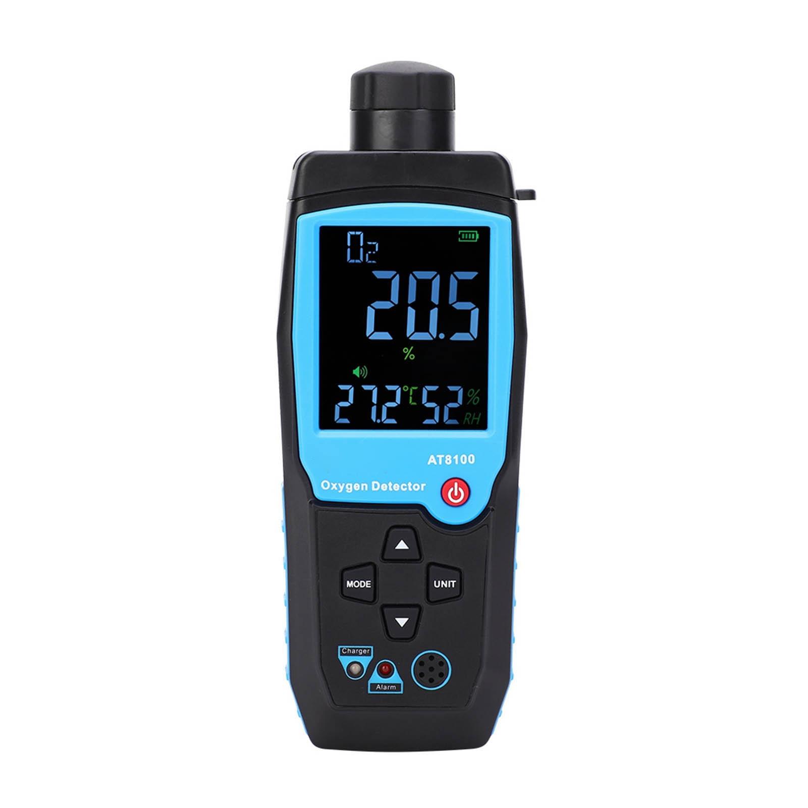 

AT8100 High Accurate Oxygen Detector Handheld Smart Sensor Oxygen Tester Measuring Range 0‑25percent