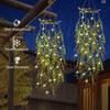Outdoor Garden Artificial Plants Solar Hanging Lights 2 Pack LED Fairy Lights Waterproof Solar Lights Porch Outdoor Wedding