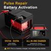 EAFC Enchufe UE 12V 20A / 24V 10A Cargador de Batería Totalmente Automático, Cargador de Batería Inteligente para Coche de 7 Etapas