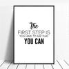 Positive Energy Phrases Inspirational Words Black White Simple Wall Art Modern Bedroom Dining Home Decoration Canvas Painting