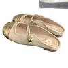 Xiaoxiangfeng Mary Jane single shoes fairy French sandals women's shoes 2025 spring and spring flat-bottomed bag head wearing half slippers woman