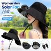 Chapeau seau de charge USB Protection UV Chapeau de soleil de travail pour femmes hommes Chapeaux à ventilateur solaire Été Extérieur