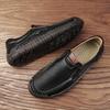 Classic Brand Men's Leather Casual Shoes Soft Soles Comfortable Loafers Outdoor Hiking Men's Hiking Shoes Wear-resistant Soles