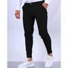 Pantaloni da uomo casual da lavoro a vestibilità slim, texture europea e americana