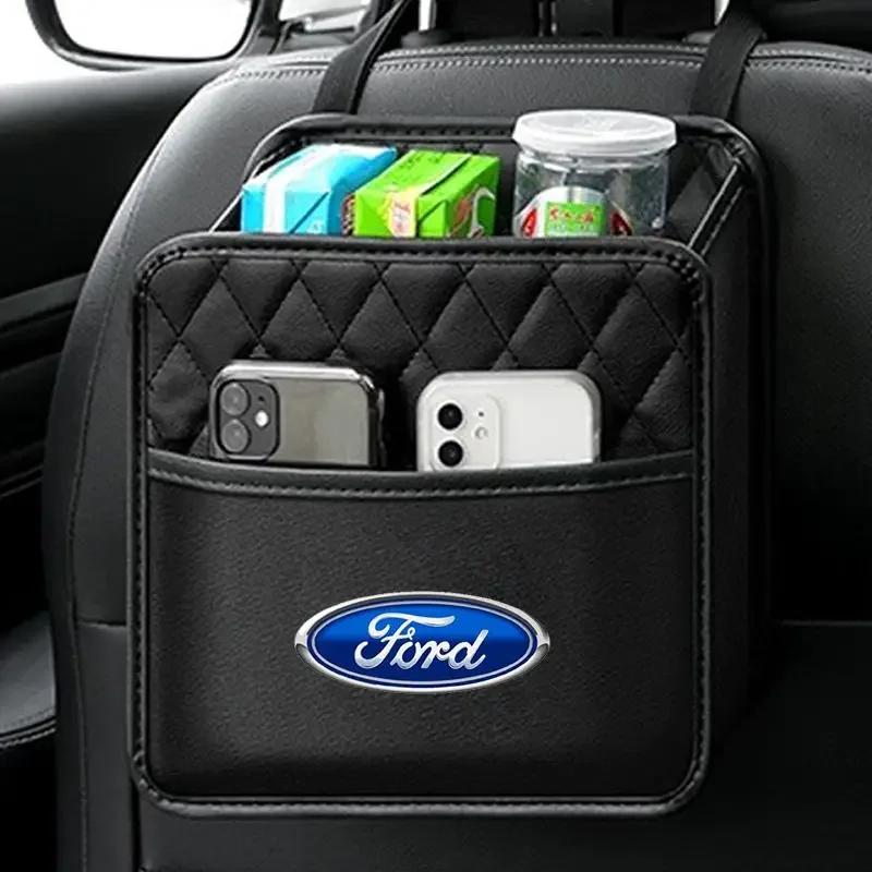 Neue Multifunktionale Auto-Rücksitz-Aufbewahrungstasche Leder-Aufbewahrungstasche Für Ford mk2 mk3 Ranger Mondeo mk4 S-MAX Kuga Mustang Fusion