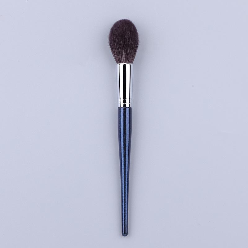 Genuine Wool 15-Piece Copper Tube Makeup Brush Set - Includes Highlight, Eyeshadow Brushes & Eyelash Comb