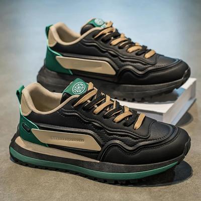 2025 Neue Herren Freizeitschuhe Dicke Sohle Rutschfest Frühling und Herbst Erhöhung Freizeitsport Herrenschuhe Große Größe Atmungsaktive Loafer