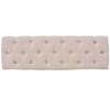 VidaXL Bench Lin Solid Wood 110 X 38 X 48 Cm Cream White