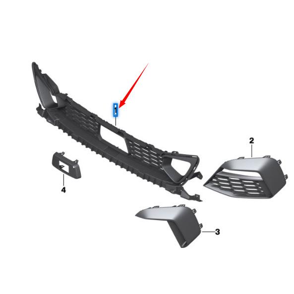 Front Lower Grille for BMW 2 Series F44