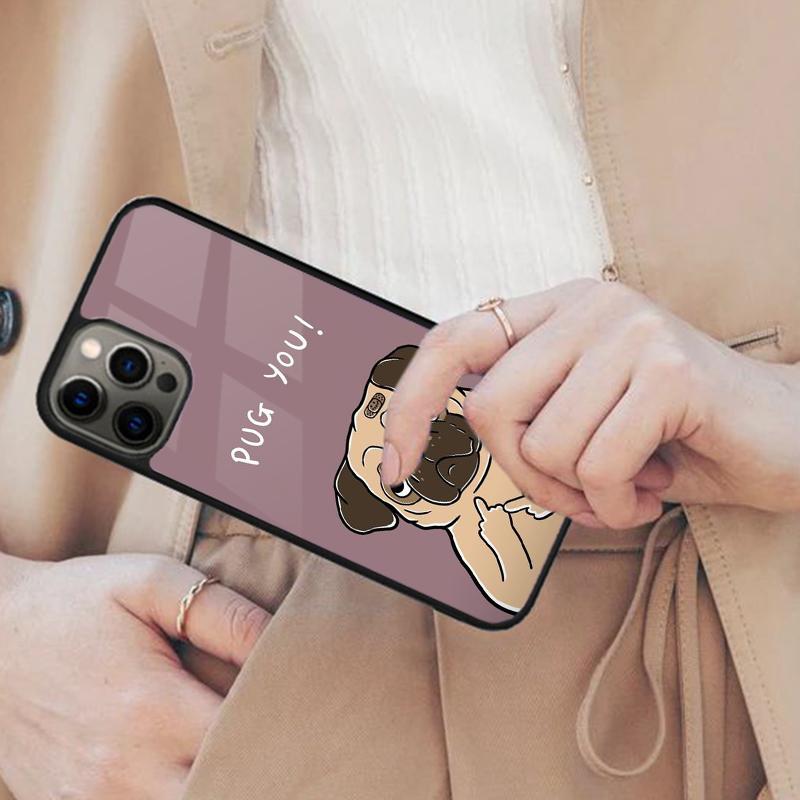 Pug Dog Funny Cartoon Magnetic Phone Case For APPLE iPhone 17 Air 16 14 13 12 Pro Max 15 Plus Wireless Charge With MagSafe Cover