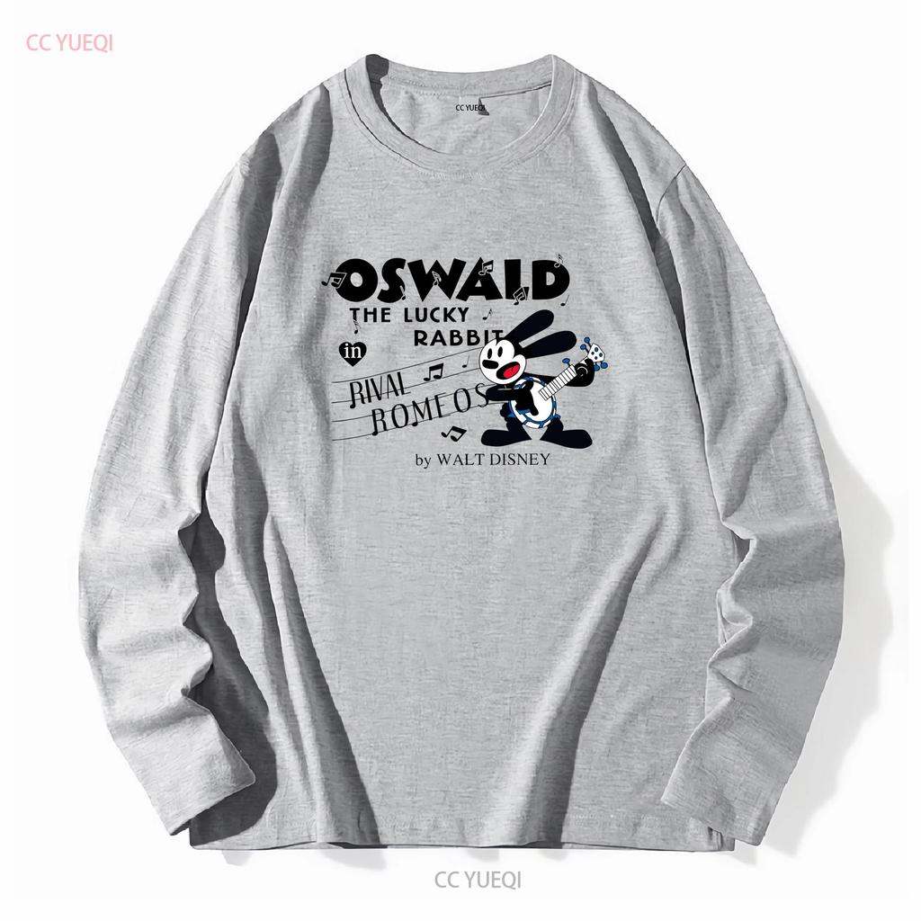 Oswald der Glückshase T-Shirt Sweat Vintage Gewaschen Weich Dehnbar Vielseitig Bequem Unisex Atmungsaktiv Designerkleidung