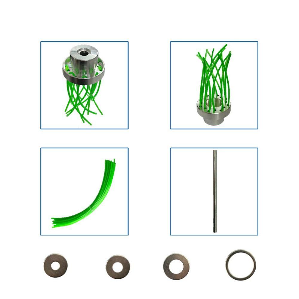 Aluminum Zinc Zinc Alloy Lawn Cutter Head 32 Square Grass Ropes Trimming Head  Gardening