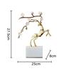 Enamel Colored Sika Deer Plum Blossom Antlers Statue Desk Decoration Ornaments Delicate Deer Sculpture Room Aesthetic Decor
