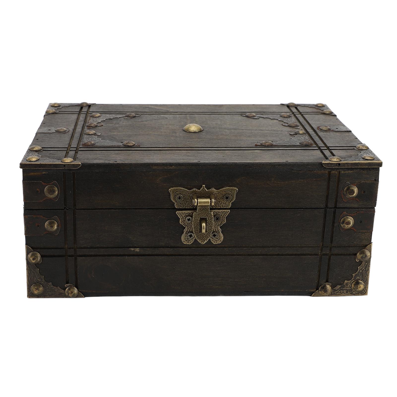 

Винтажный контейнер для хранения, изящная элегантная деревянная шкатулка для хранения ювелирных изделий, подарочные изделия, сероватый цвет