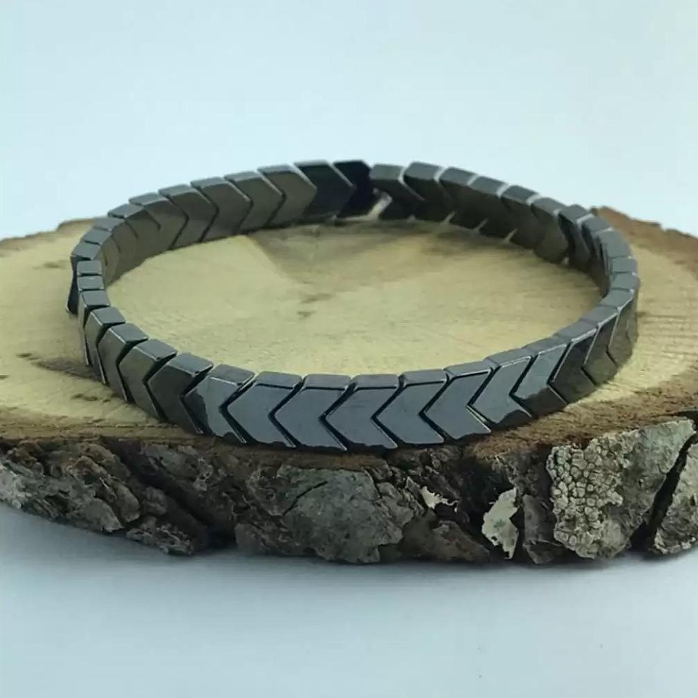 Hematite Natural Stone Bracelet Jewelry Accessory Gift