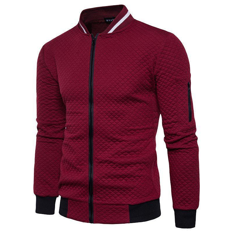 Men's Slim-Fit Zipper Baseball Jacket: 2023 Spring/Autumn Fashion Hoodie