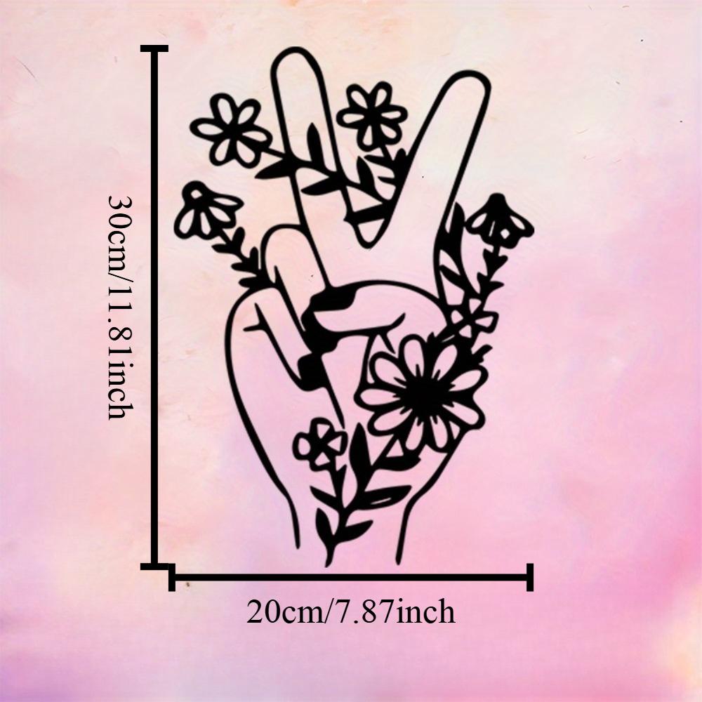 

Modern Abstract Hand Gesture Iron Wall Art Indoor Outdoor Decor Metal Sculpture Gift
