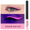 34-color Matte Quick-drying Long-lasting Non-bleeding UV Fluorescent Colored Eyeliner Liquid Pen