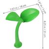 3Pcs 3D Roof Decoration Cute Bean Sprout Car Stickers for Fun Exterior Car Decor Easy Install Anti-Collision Design