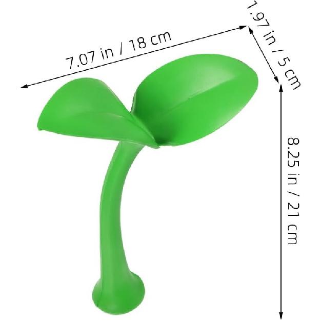 3Pcs 3D Roof Decoration Cute Bean Sprout Car Stickers for Fun Exterior Car Decor Easy Install Anti-Collision Design