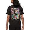 Jordan Colorful Logo Print Crew Neck Short Sleeve T-Shirt Men Tops Black DM3079-010