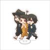 10CM AnimeFire Force Figure Stand Model Shinra Kusakabe/Arthur Boyle/Akitaru Obi  Cute Desk Decor Standing Sign Gifts
