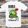 Bubble Bobble Japanese Poster Famicom T Shirt Vintage Retro Cool Cartoon Anime Top B478