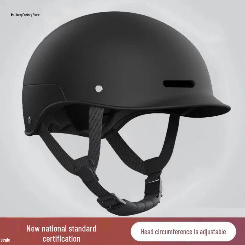 Retro Motorcycle Helmet for Men & Women - Summer Sun Protection for Electric Vehicles and Scooters