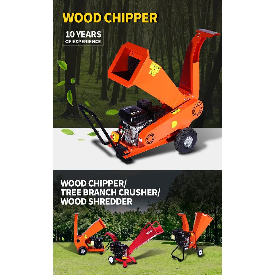 Customized 15HP Electric Start Easy Operation Branch Crusher, Wood Processor, Professional Tree Shredder, Wood Chipper