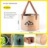 Portable Waterproof Folding Camping & Mountaineering Water Bucket, Large Capacity