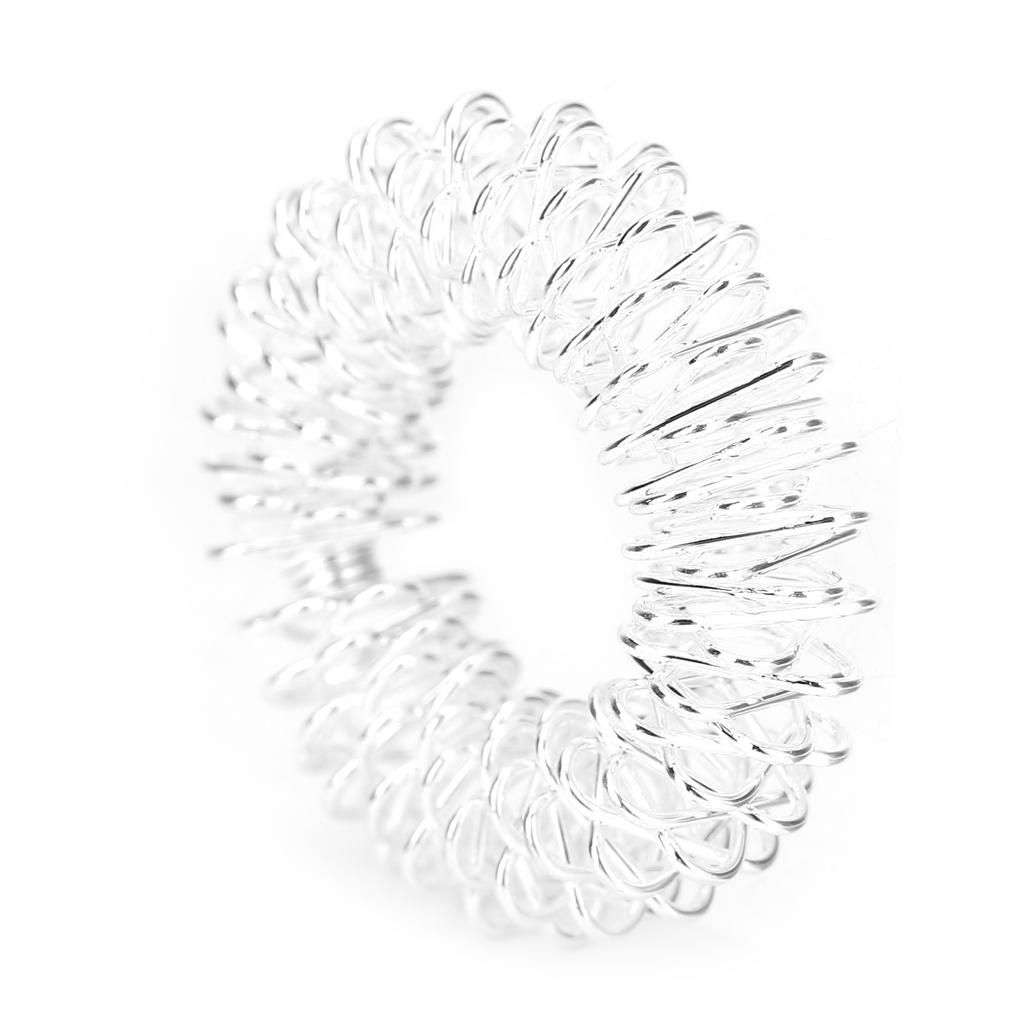 Stachelige Sensorische Fingerringe Finger Massage Stressabbau Schmerztherapie Ringe für Kinder ErwachseneSilber