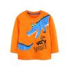 Kids' Cartoon Print Knit Cotton Long Sleeve Pullover - Trendy European & American Style