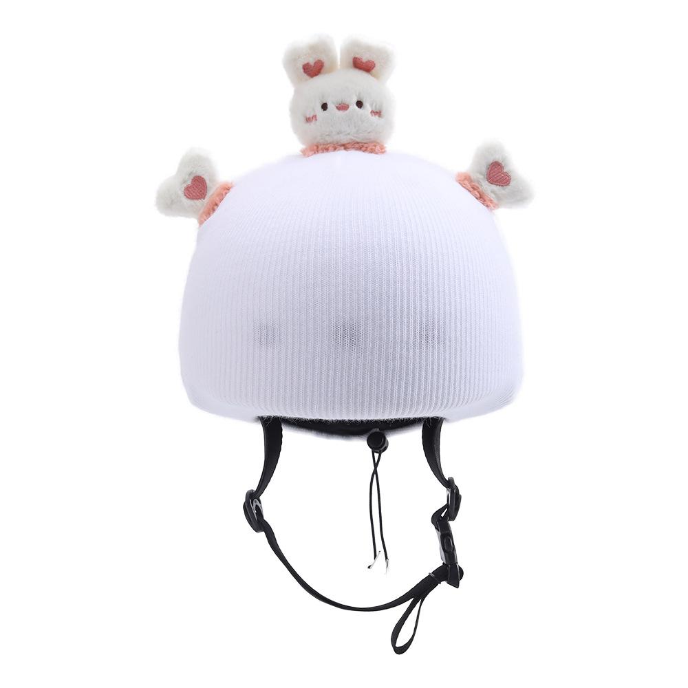 Cute Cartoon Ski Helmet Cover Multifunctional Outdoor Sports Windproof Warm Hat Fun Decorative Wool Hat