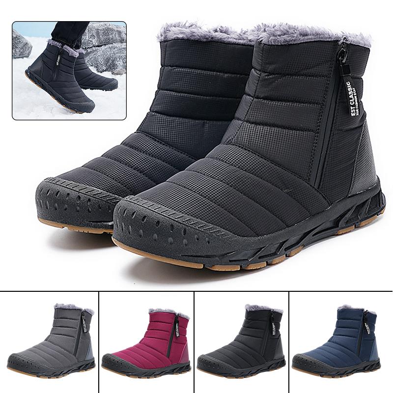 2025 Winter Boots for Women Men Wide Toe Barefoot Sneakers Women's Snow Boots Thick Plush Women Boots Ankle Boots Hiking Shoes