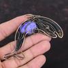 Charoite Pendant Copper Wire Wrapped Jewelry Handmade Fish Pendant Gemstone Pendant Dainty Jewelry Copper Wire Wrap Pendant Anniversary Gift