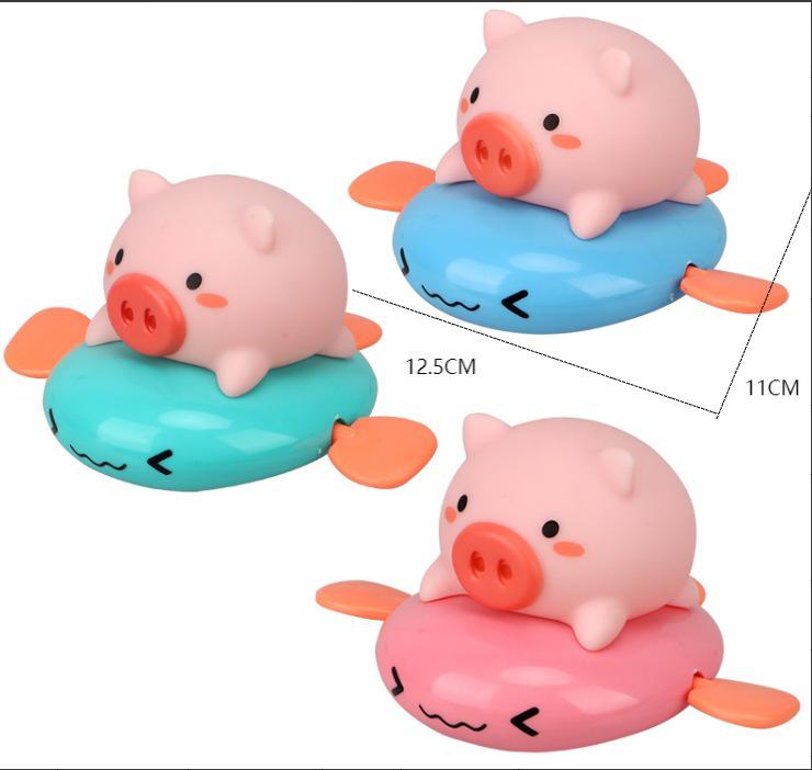 Wind-Up Bath Toys: Yellow Duck & Turtle Clownfish for Kids