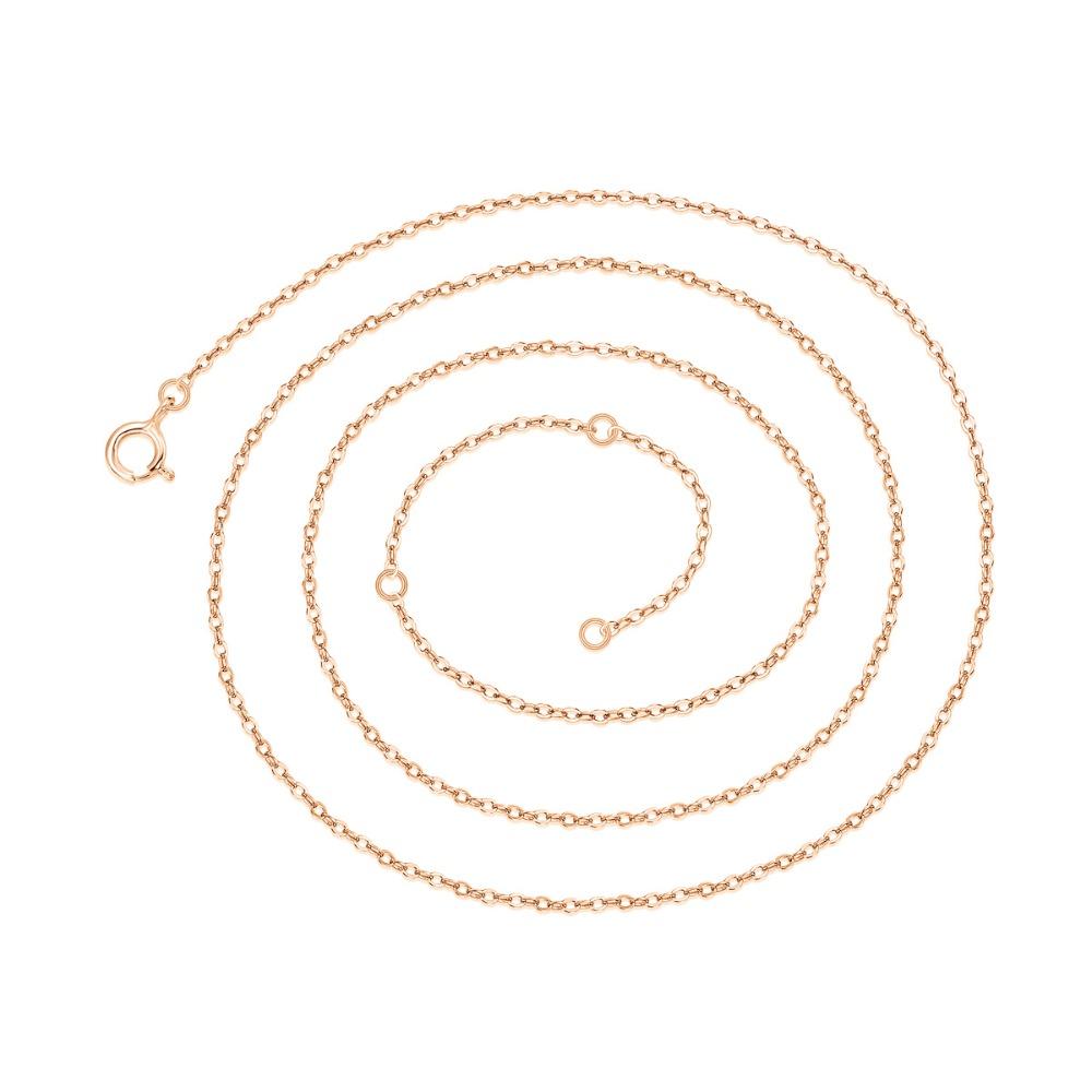 925 Sterling Silver Unisex Minimalist Chain Necklace Simple Durable Everyday Jewelry